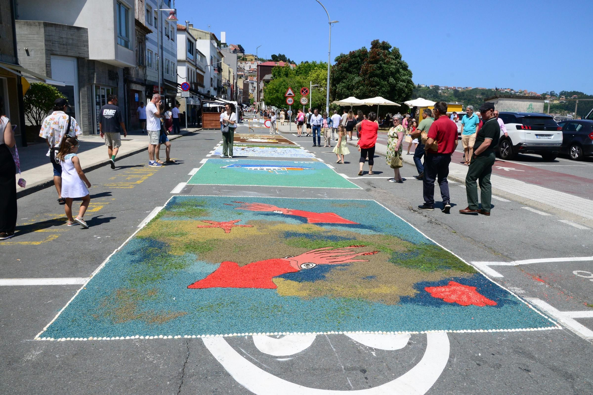 La fiesta de las alfombras florales del Corpus en Bueu (III)