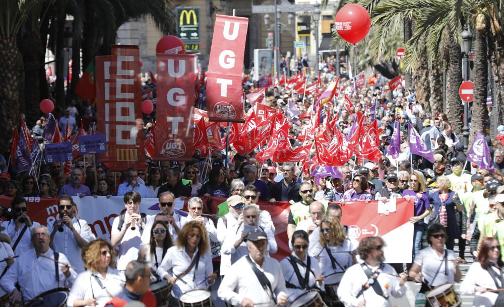 Manifestación 1 de Mayo en València