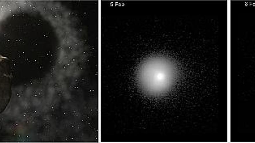 Un cometa situado entre Saturno y Júpiter sufre estallidos periódicos