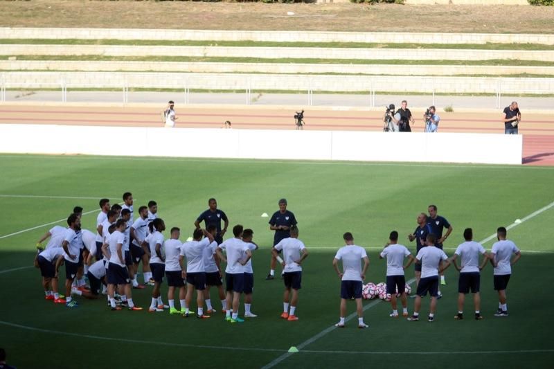 Entrenamiento de puertas abiertas del Málaga CF