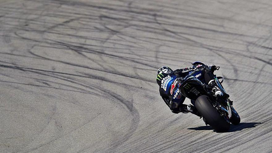 Viñales rodant ahir a Montmeló.