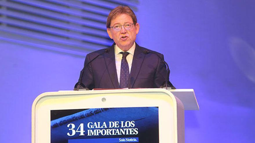 El presidente de la Generalitat, Ximo Puig, durante su discurso.