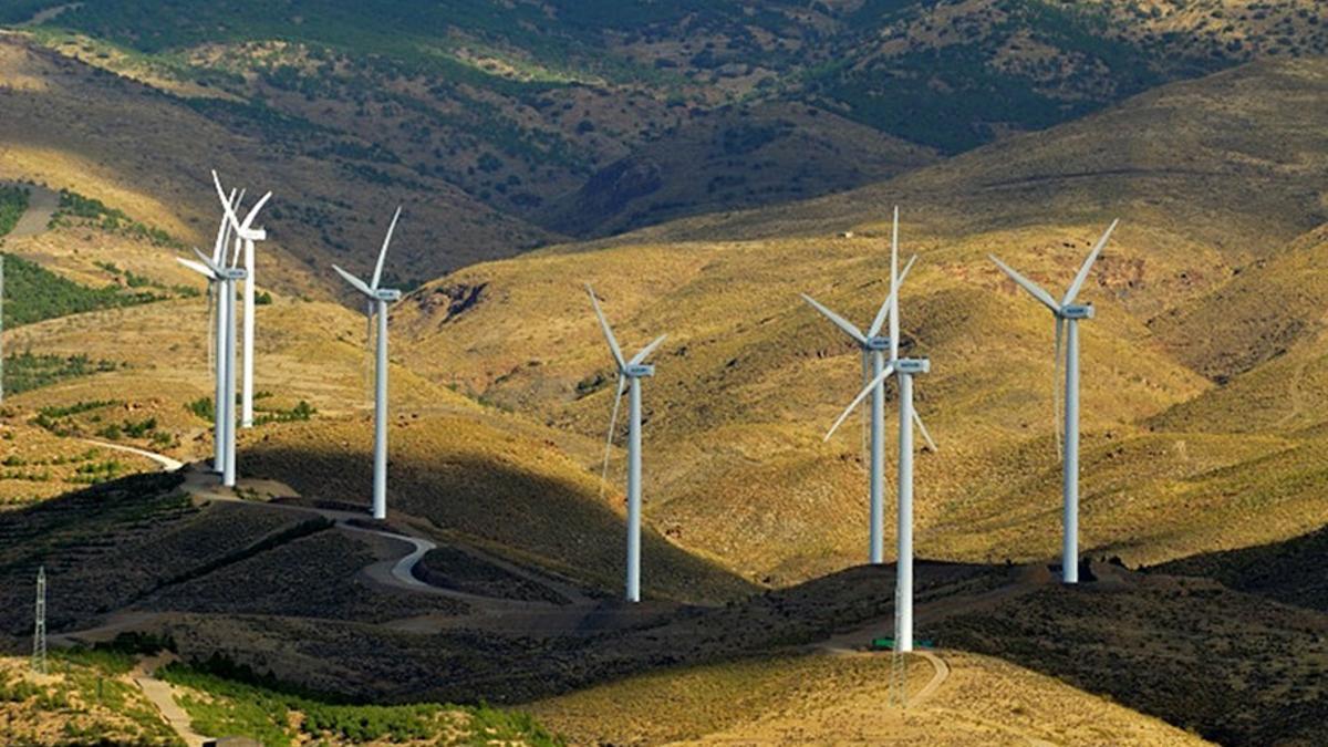 Un parque eólico en Almería.