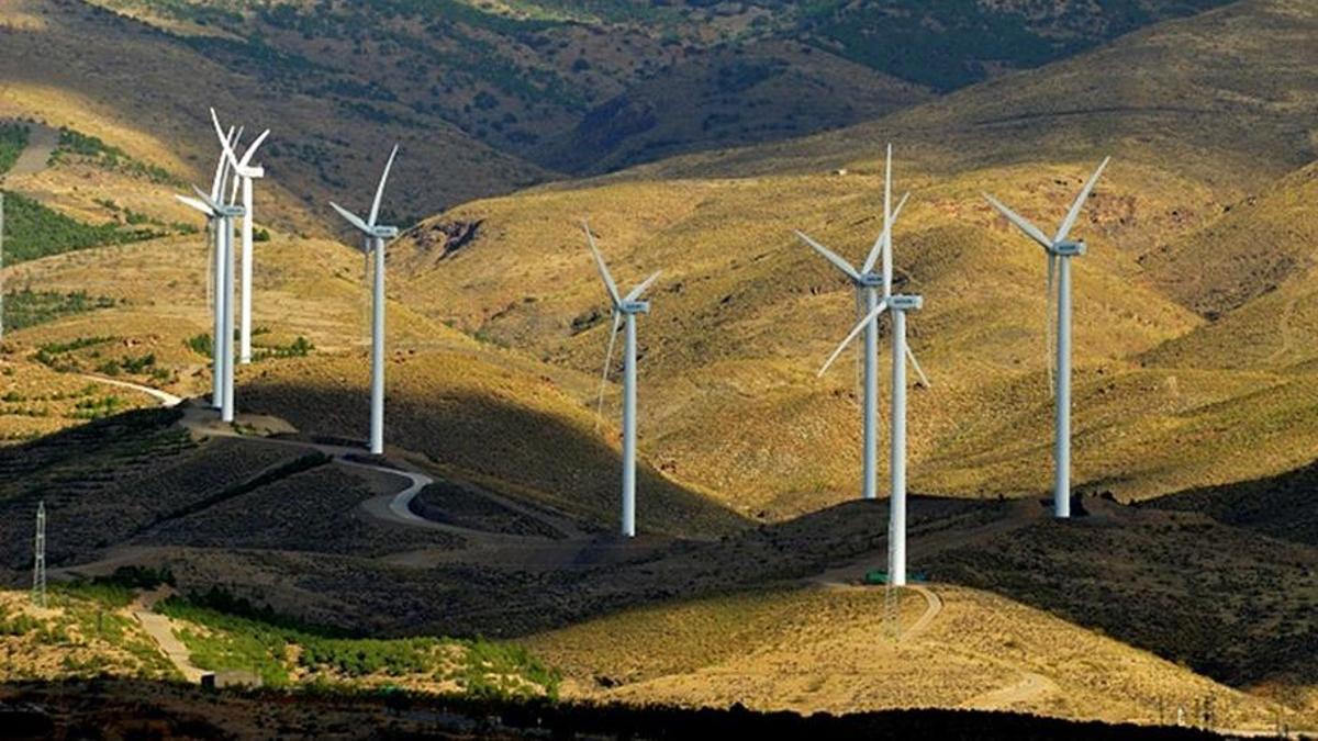 Parque eólico de Northland en Almería.