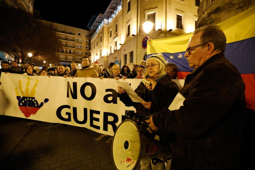 Concentración en Palma en contra de la intervención de EEUU en Venezuela