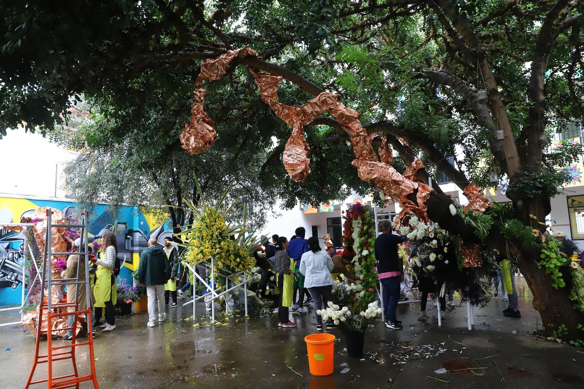 La guerrilla floral, en imágenes