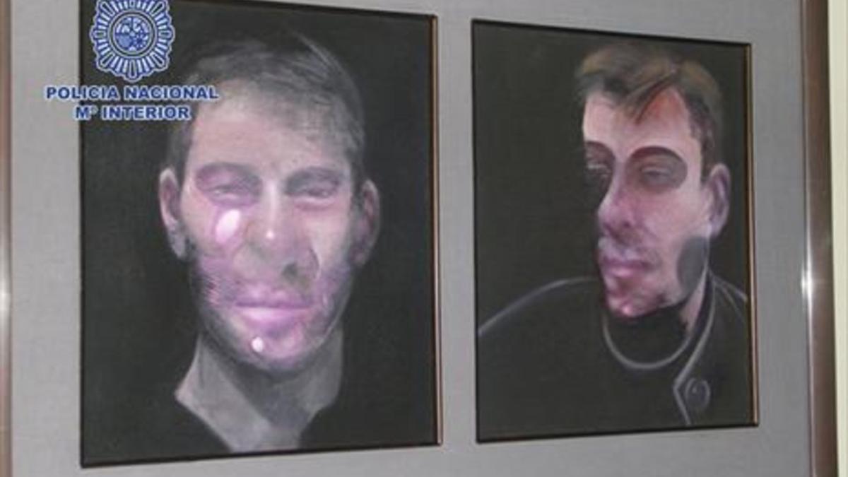 Uno de los cinco cuadros de Bacon robados en el 2015 en el domicilio de un amigo del pintor.