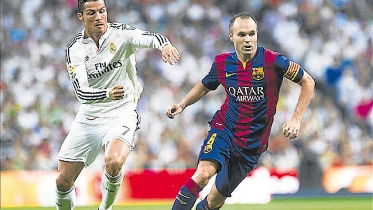 Iniesta y Cristiano Ronaldo, protagonistas en los clásicos