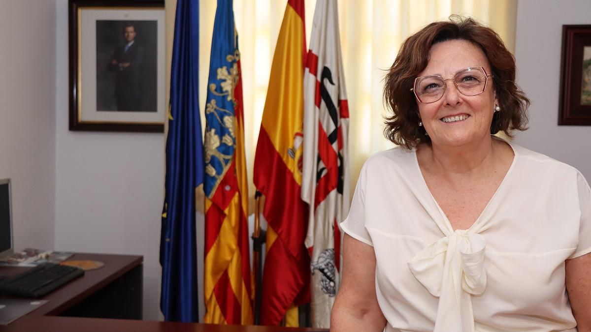 La alcaldesa de Vallada, María José Tortosa, en una imagen de archivo.
