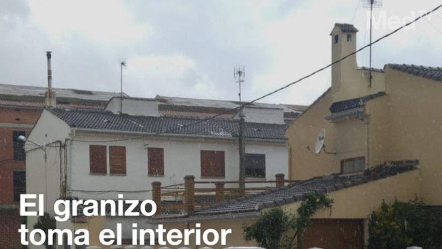 Las granizadas toman el interior de Castellón