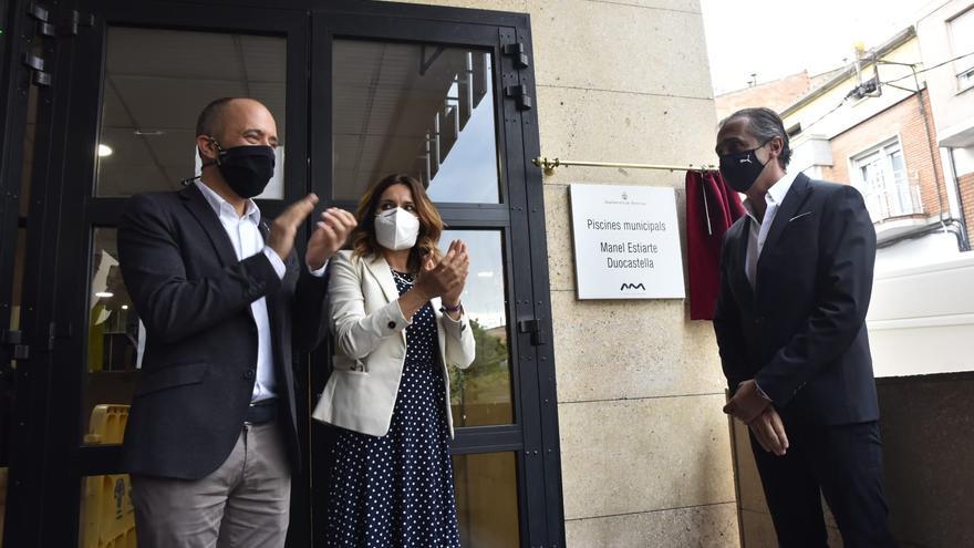 Les piscines de Manresa ja llueixen oficialment el nom del seu gran ambaixador