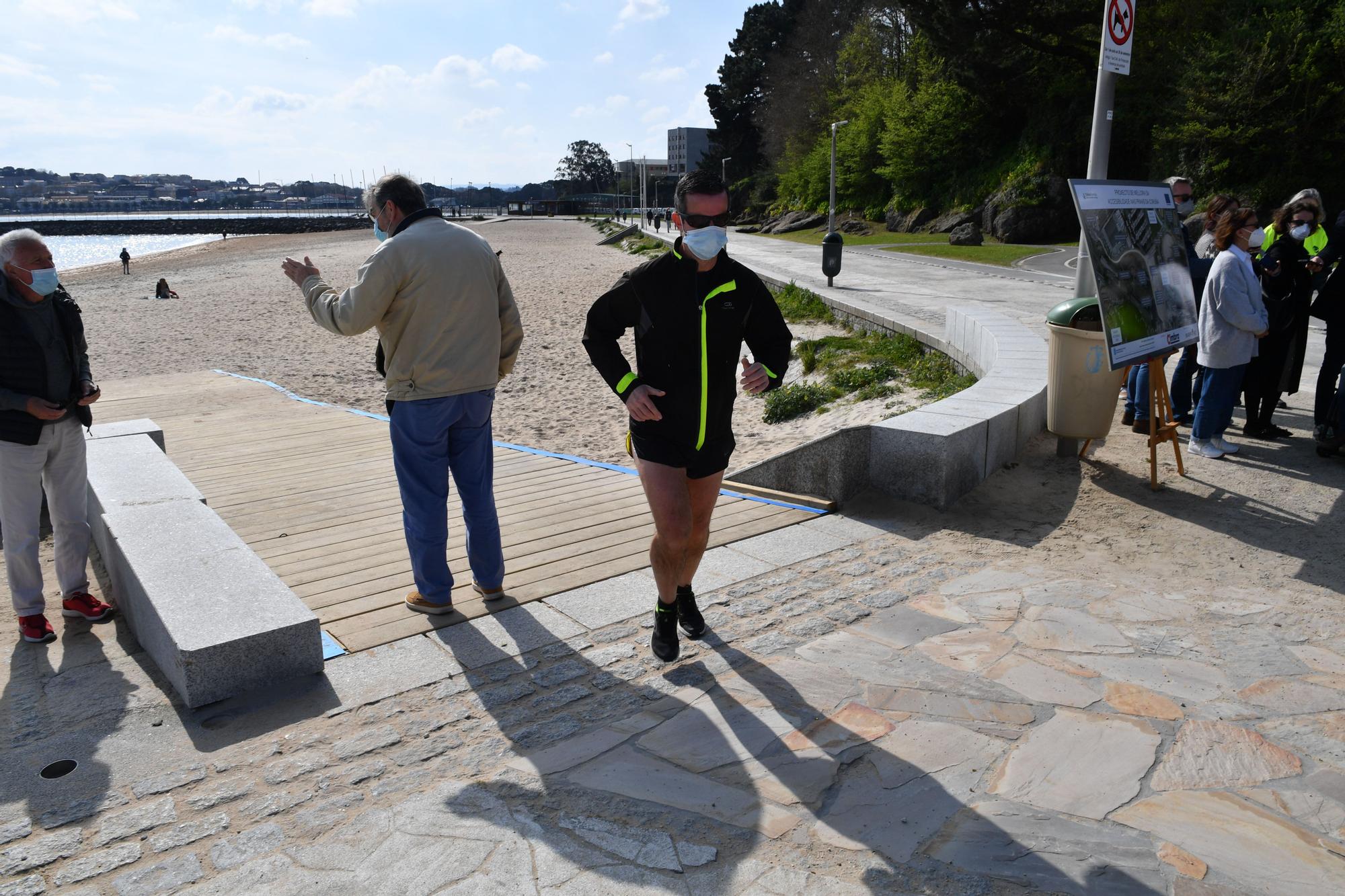 Obras en los paseos de acceso a las playas