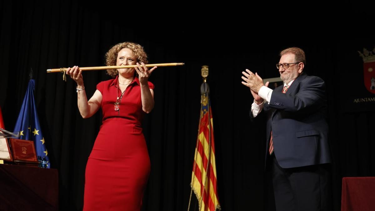 Amparo Folgado, el día de su investidura