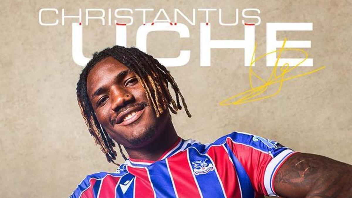 El anuncio de Christantus Uche como nuevo jugador del Crystal Palace.