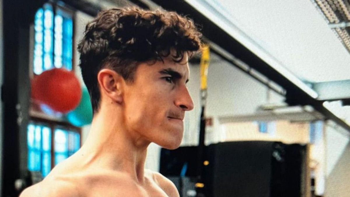 Marc Márquez s’exercita al gimnàs de Red Bull.  | RED BULL MITJANA