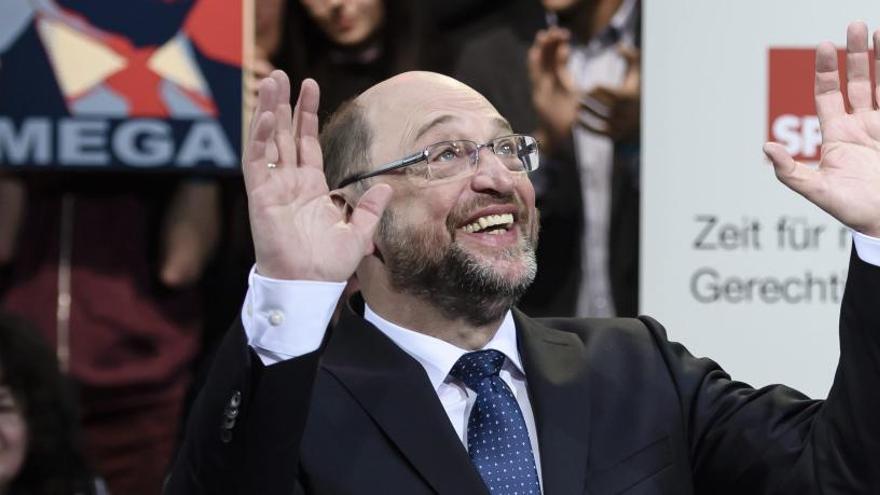 El expresidente del Parlamento Europeo, Martin Schulz, este domingo.