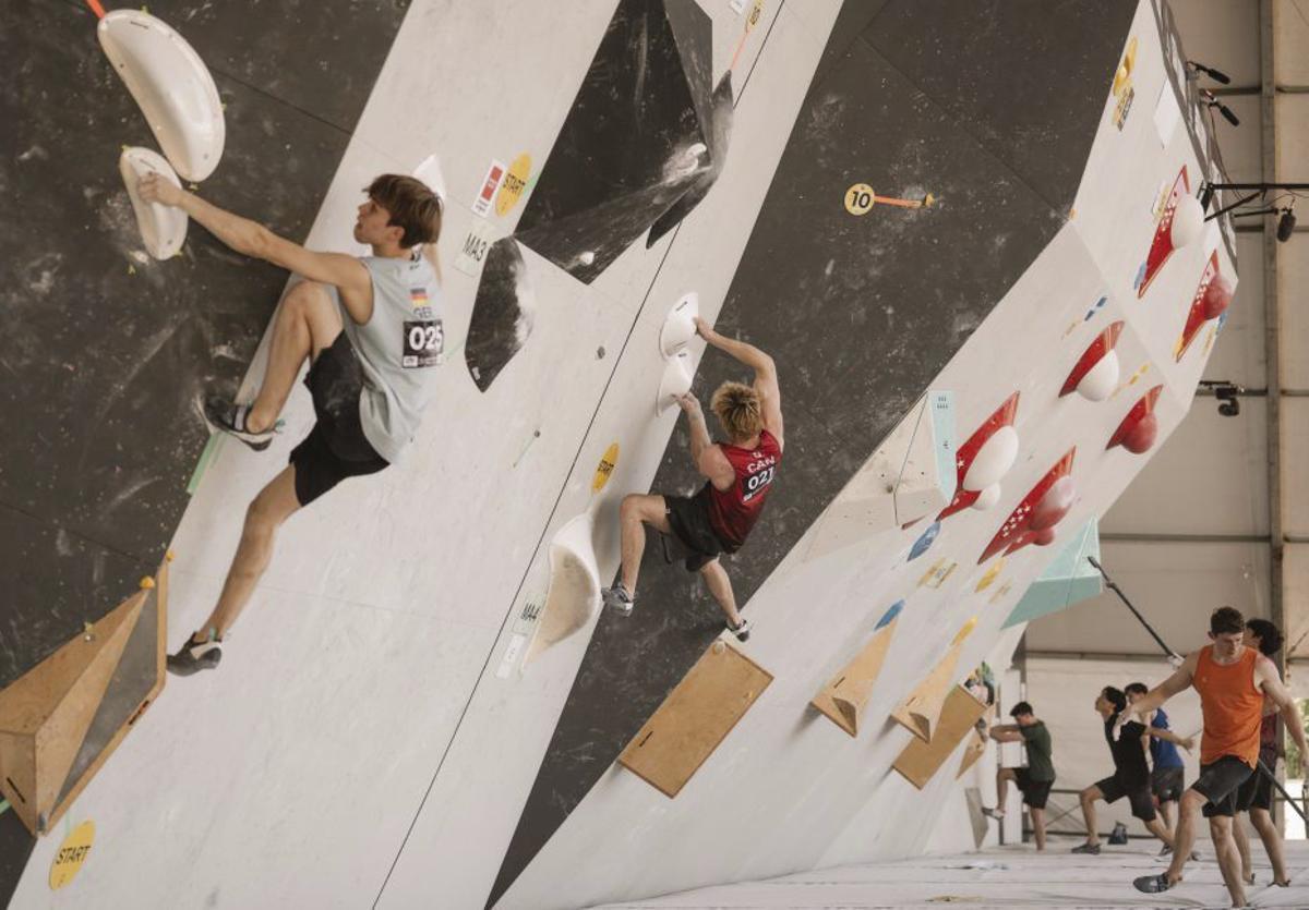 Alta exigència en  la World Climbing Series d’Alcobendas