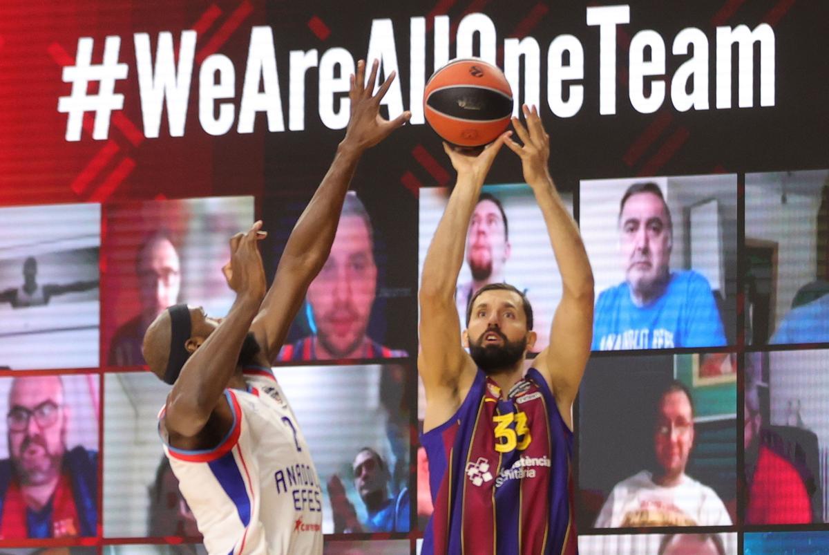 Mirotic no supo liderar al Barça en la final