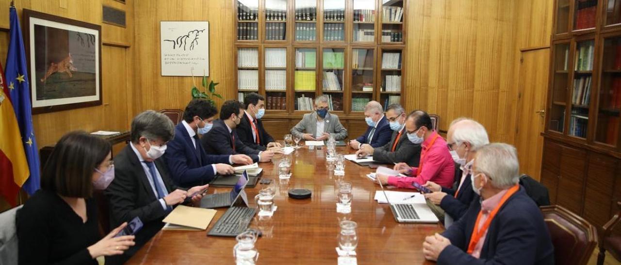 Comisión de Seguimiento de la bahía de Portmán, este viernes en el Ministerio