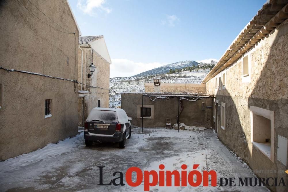 La nieve llega a las pedanías de la comarca del No