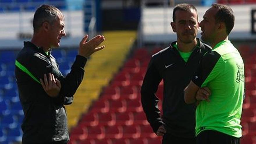 Alcaraz, en el entrenamiento de hoy