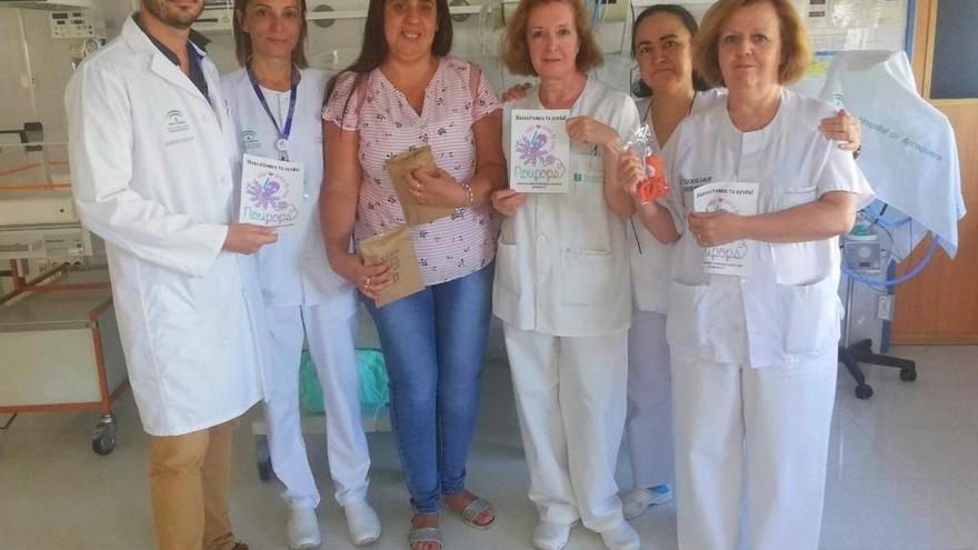 Algunos miembros de la Unidad de Pediatría del Hospital de Antequera