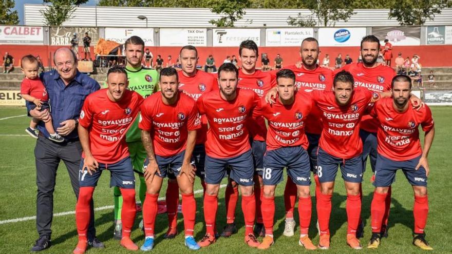 Els jugadors de l&#039;Olot.