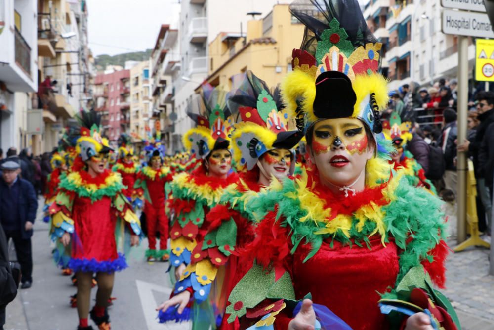 Rua de Carrosses i Comparses que ha tancat el Carnaval de la Costa Brava Sud a Blanes