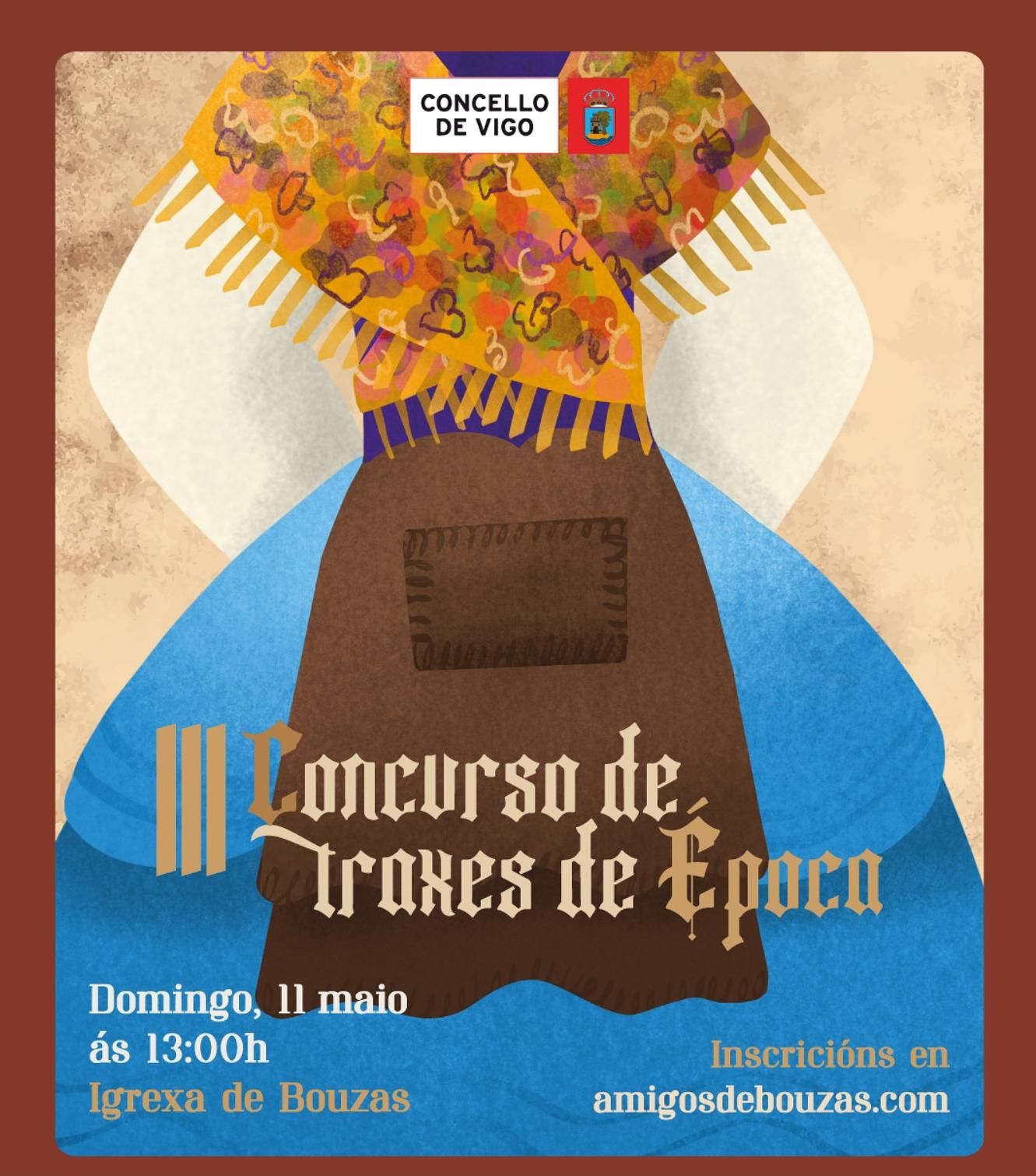 Cartel de la III edición del Concurso de Traxes de Época / Oficial