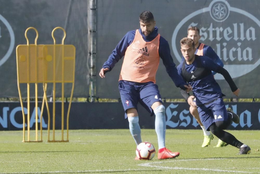 El Celta prepara con Aspas el partido ante el Girona