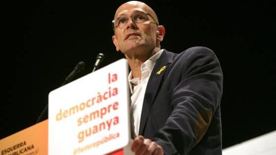 Romeva va participar en el seu primer míting després de sortir de la presó.