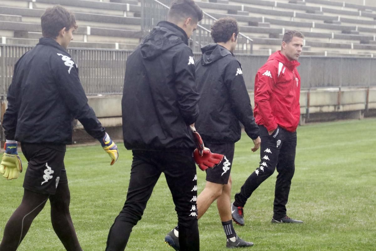 Primer entrenamiento de Curro Torres