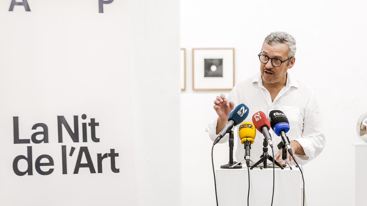 Fran Reus durante la presentación de la Nit de l'Art