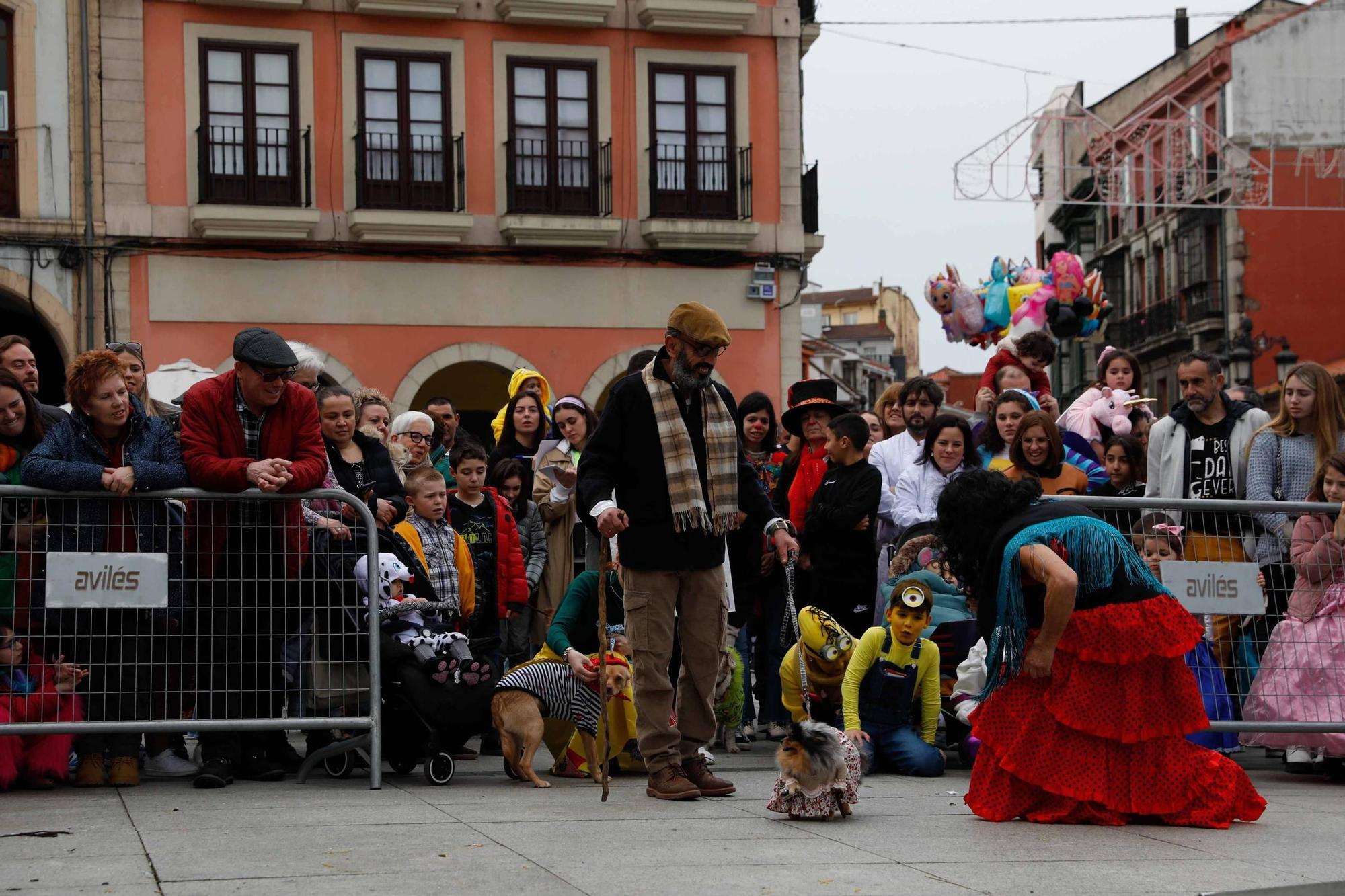 Las mascotas antroxaes desfilan ante su público