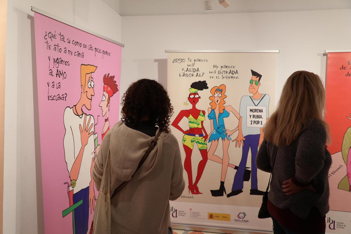 Exposición contra la violencia machista de Diana Raznovich en Formentera