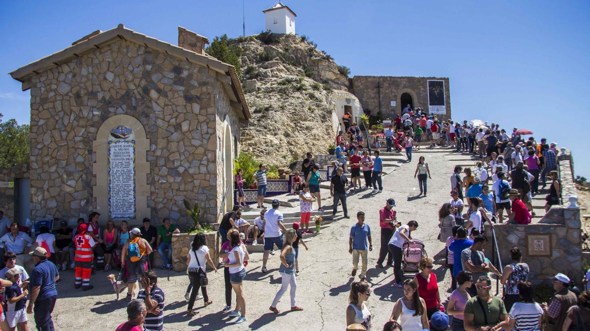 La belleza del recorrido hacia la Cueva de San Pascual es uno de los atractivos de la peregrinación.