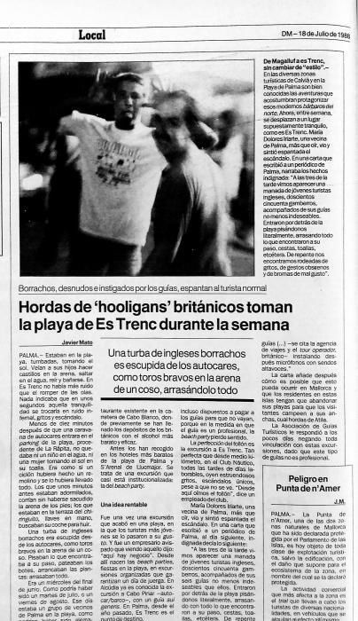 Los primeros 'hooligans' de Magaluf