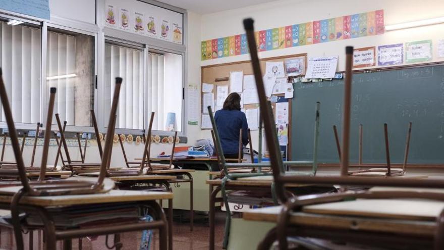 Las aulas se han quedado estos días sin alumnado.