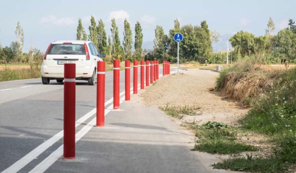 El nou carril bici a Vilatenim