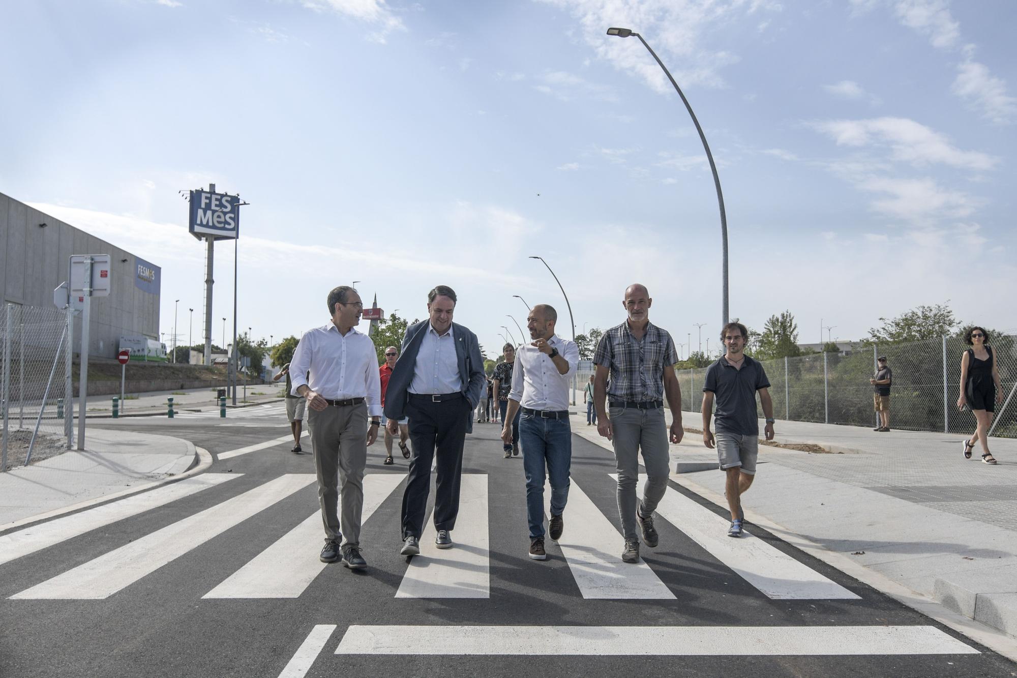 Estrena del darrer tram en obres de l'avinguda dels Països Catalans de Manresa