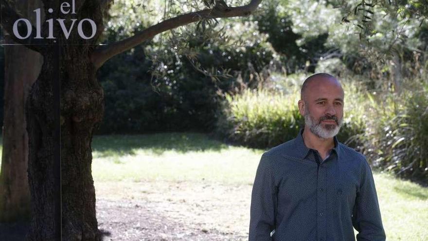 El actor Javier Gutiérrez, durante la promoción de &#039;El Olivo&#039;.