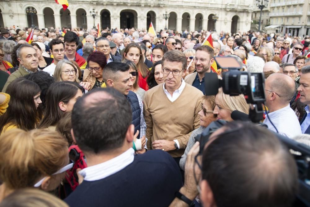 Vázquez defiende la Constitución en María Pita