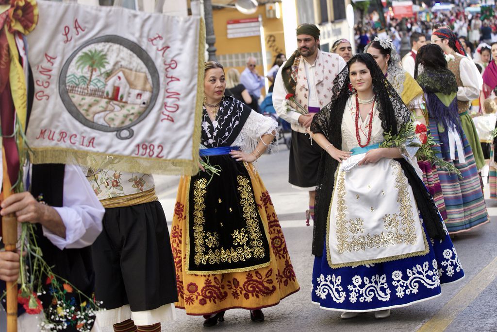 Ofrenda de flores a la Virgen de la Fuensanta en Murcia