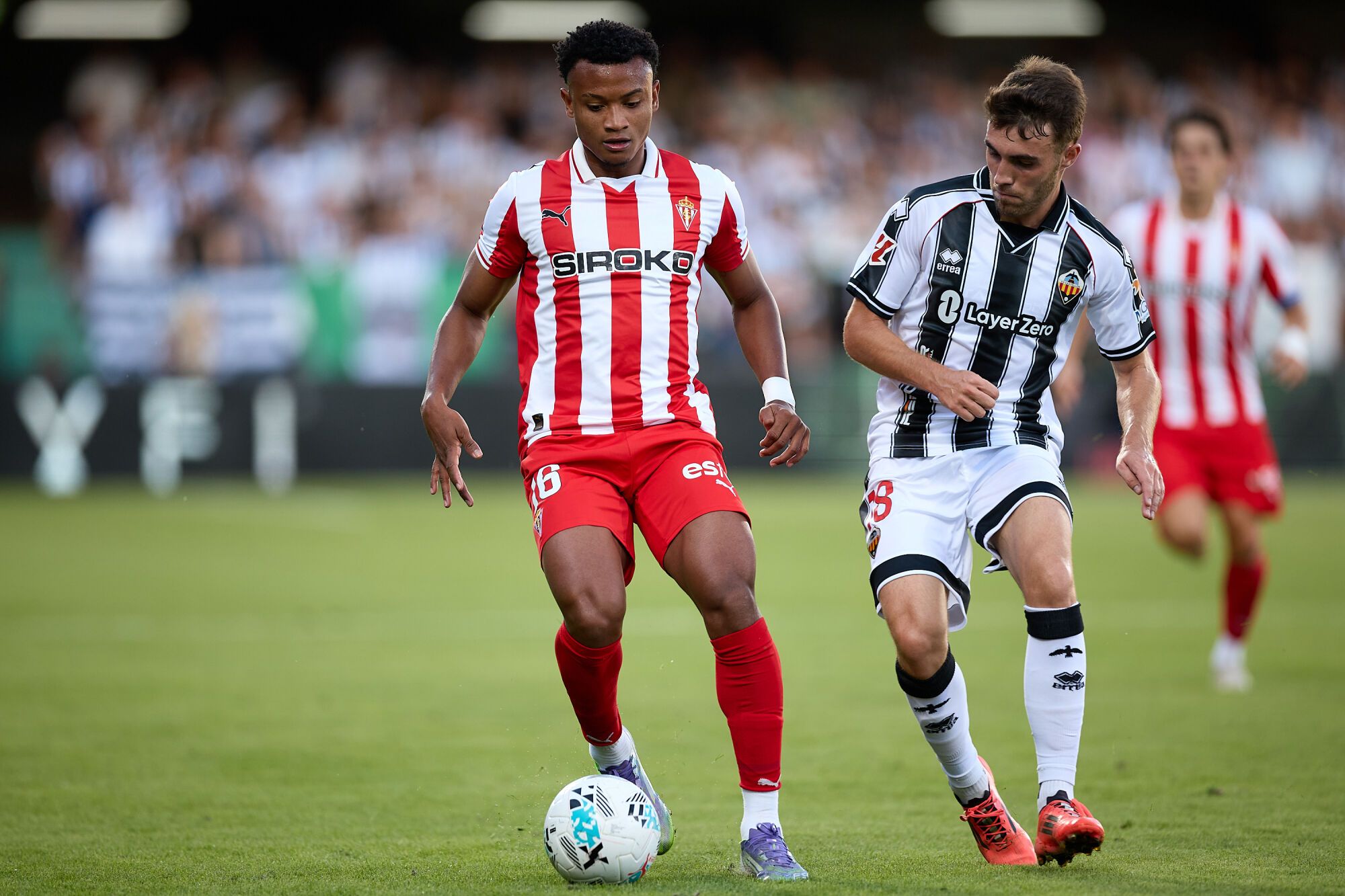 Fútbol. Partido correspondiente a la jornada 8 de Segunda División temporada 2025-2026 entre el CD Castellón y el Sport. Gijón. Nou Estadi Castalia