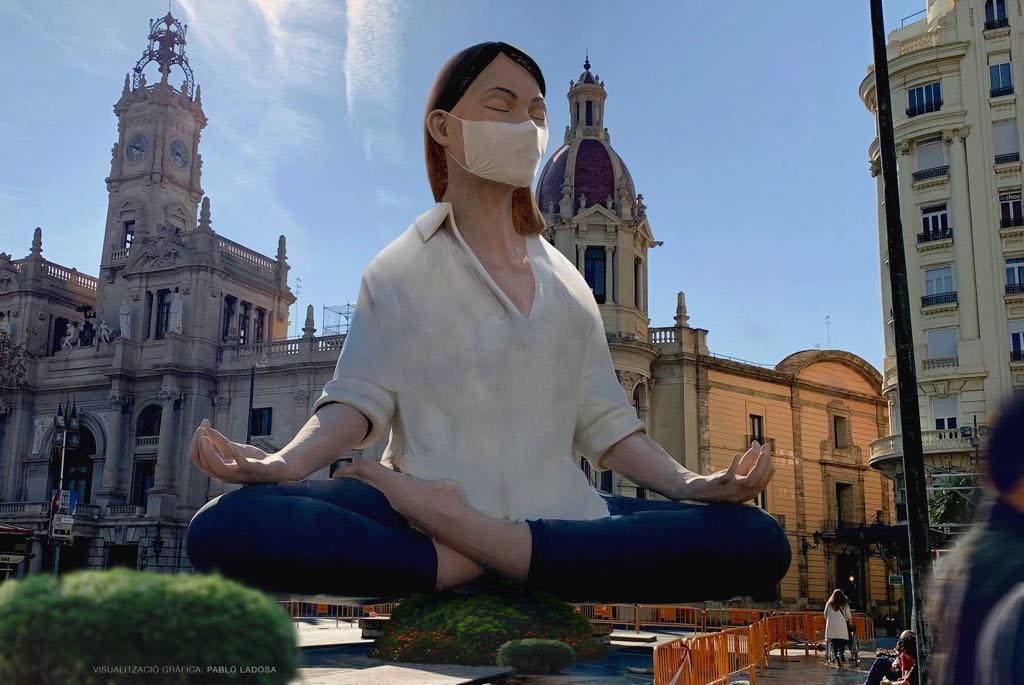 Fallas 2021: La historia gráfica de La Meditadora