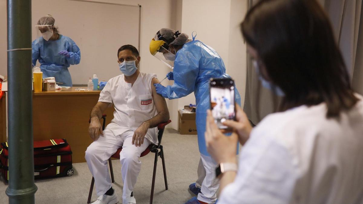 Vacunas contra el coronavirus en una residencia de mayores de la provincia de Zamora: Toro.