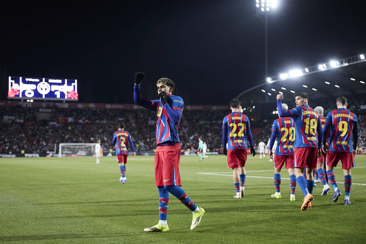Lamine marcó ante el Albacete