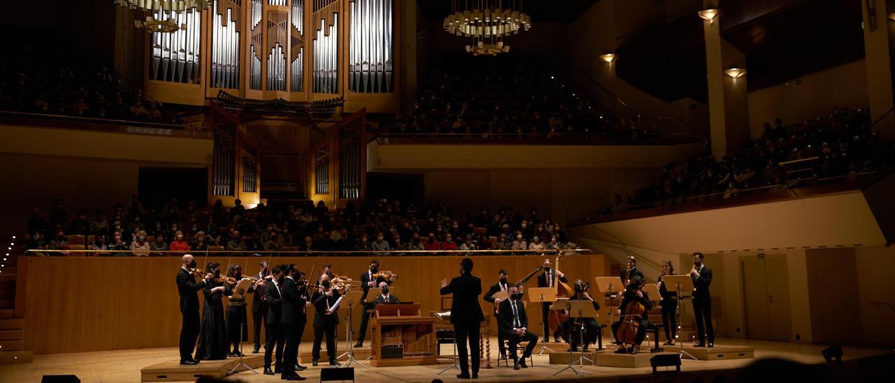 Forma Antiqva, durante su concierto en el Auditorio Nacional.