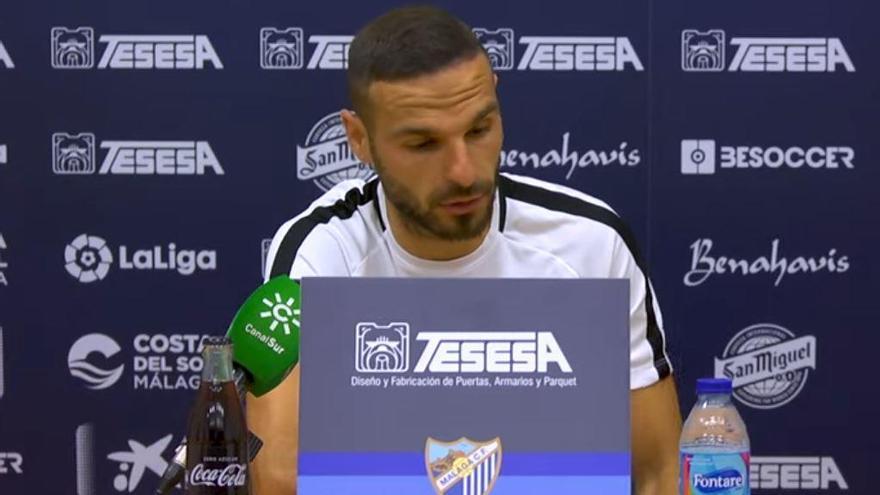 Lombán, durante la rueda de prensa.