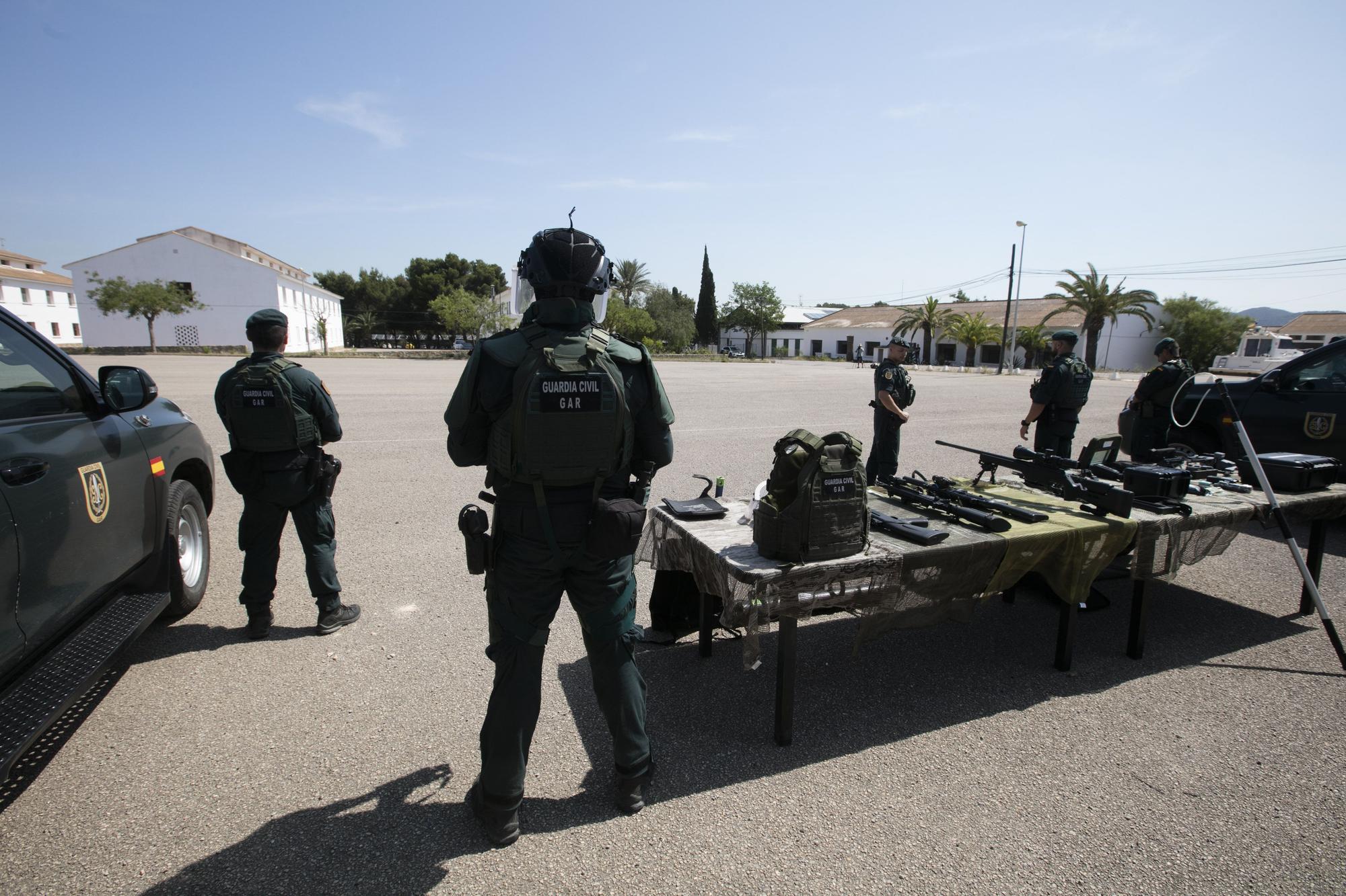 Todas las imágenes de la presentación de los refuerzos de la Guardia Civil en Ibiza